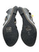 Roberto Botticelli Shoe Size 39 Black & Gold Leather Upper Back Zip Sandals Black & Gold / 39