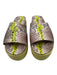Kate Spade Shoe Size 7.5B Yellow & Beige Leather Upper Snakeskin print Sandals Yellow & Beige / 7.5B