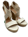 Jean Michel Cazabat Shoe Size 38.5 White, Beige & Tan Leather Upper Sandals White, Beige & Tan / 38.5
