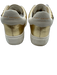 Kurt Geiger Shoe Size 40 Gold & White Leather Upper Metallic Eye Sneakers Gold & White / 40