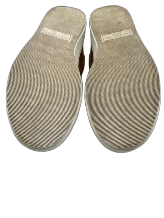 Kurt Geiger Shoe Size 40 Gold & White Leather Upper Metallic Eye Sneakers Gold & White / 40