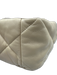 Chanel Beige Leather turn lock Quilted Flap Two Tone Chain Bag Beige / Large