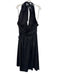 Staud Size 12 Black Cotton Blend Halter Midi Dress Black / 12