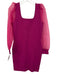 House of Harlow 1960 Size S Fuchsia Pink Viscose Blend Knit Balloon Sleeve Dress Fuchsia Pink / S