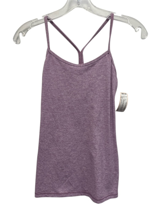 Lululemon Size 4 Purple & Gray Nylon Blend Racerback Heathered Shelf Bra Top Purple & Gray / 4