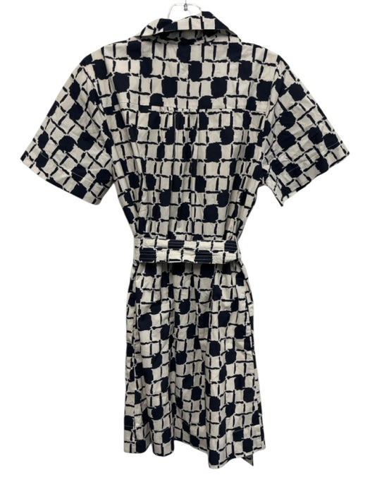 Cleobella Size XS Black & Ivory Organic Cotton Short Sleeve Block Print Dress Black & Ivory / XS