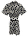 Cleobella Size XS Black & Ivory Organic Cotton Short Sleeve Block Print Dress Black & Ivory / XS