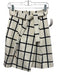 Karen Millen Size 4 White & Black Cotton & Polyamide Faux Wrap Windowpane Skirt White & Black / 4