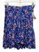 Isabel Etoile Marant Size 4 Blue, Red, Pink Cotton Back Zip Floral Print Skirt Blue, Red, Pink / 4