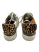 Kaanas Shoe Size 7 White, Green, Brown Leather Ponyhair embossed Sneakers White, Green, Brown / 7