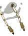 Cindy Ensor Gold & Multi Metal 14K Gold Plated Opalescent Chain Dangle Earrings Gold & Multi
