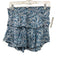 Loveshackfancy Size S Blue & White Cotton Elastic Waist Tiered Floral Mini Skirt Blue & White / S