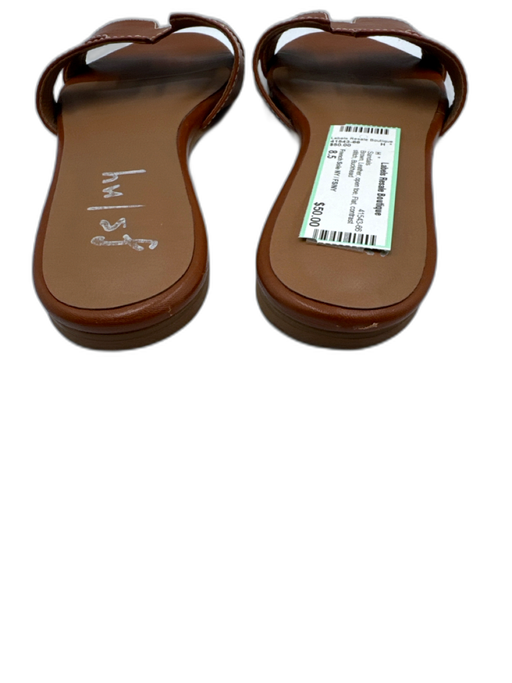 French Sole NY / FS/NY Shoe Size 8.5 Brown Leather open toe Flat Sandals Brown / 8.5