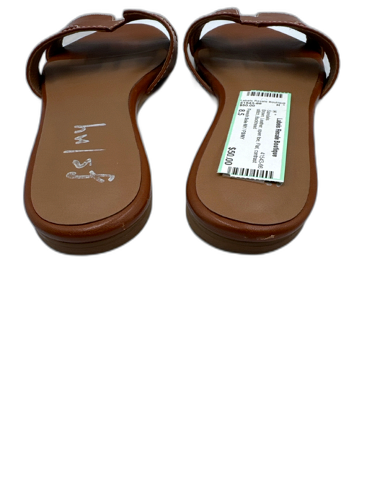 French Sole NY / FS/NY Shoe Size 8.5 Brown Leather open toe Flat Sandals Brown / 8.5