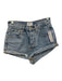Superdown Size 23 Blue Wash Cotton Button Front Cuffed Hem Shorts Blue Wash / 23