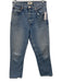 Agolde Size 26 Blue Wash Cotton Blend Button Fly Whiskering Frayed Hem Jeans Blue Wash / 26