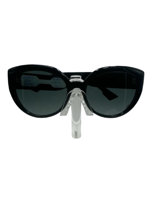 Christian Dior Black Acetate Acetate Black Lens Cat Eye Sunglasses Black