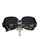 Loewe Black, Blue & Yellow Acetate Rounded Square Floral Sunglasses Black, Blue & Yellow