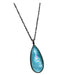 Ippolita Silver & Blue Quartz & Topaz 925 Sterling Silver Teardrop Necklace Silver & Blue