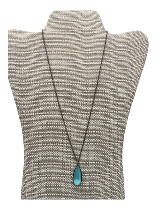 Ippolita Silver & Blue Quartz & Topaz 925 Sterling Silver Teardrop Necklace Silver & Blue