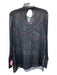 Just Cavalli Size 42 Black & Multi Polyester Abstract Paisley Mixed Fabric Dress Black & Multi / 42