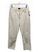 Banana Republic Size 30 Cream White Cotton Denim High Rise Straight Leg Jeans Cream White / 30