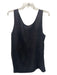 Oscano Size 10 Black Viscose & Tencel Scoop Neck Sleeveless Top Black / 10