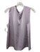 Theory Size L Light Purple Silk Round Neck Back Keyhole Sleeveless Top Light Purple / L