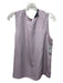 Theory Size L Light Purple Silk Round Neck Back Keyhole Sleeveless Top Light Purple / L