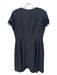 Kate Spade Size 10 Black Polyester Fringe Sequins Cap Sleeve Knee length Dress Black / 10