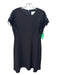 Kate Spade Size 10 Black Polyester Fringe Sequins Cap Sleeve Knee length Dress Black / 10
