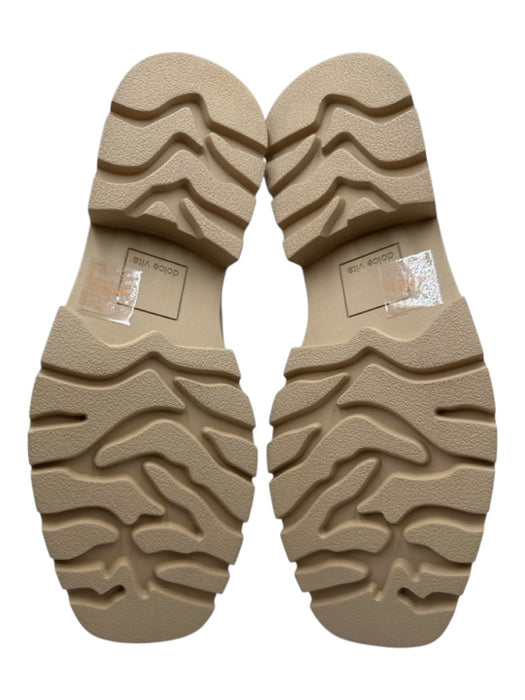 Dolce Vita Shoe Size 8 Beige Leather Platform Slip On Square Toe Loafers Beige / 8