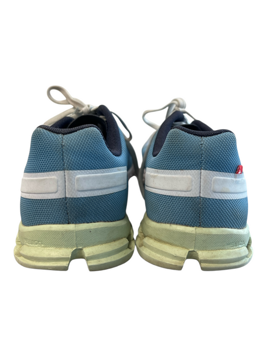 On Cloud Shoe Size 10 Blue & White Manmade Material Round Toe Ombre Sneakers Blue & White / 10