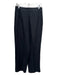 Zara Size Medium Black High Rise Pleated Wide Leg Sheer Pants Black / Medium