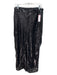 By Anthropologie Size 6 Black Fully Sequined Cargo Zip & Button Wide Leg Pants Black / 6