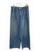 Mother Snacks Size Est S Light Wash Cotton Blend Elastic Waist Wide Leg Jeans Light Wash / Est S
