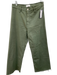 Pistola Size 28 Sage green Cotton Blend Button & Zip Wide Leg Raw Hem Jeans Sage green / 28