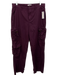 Pistola Size 28 Plum Cotton Blend Button & Zip Straight Leg Side Pockets Jeans Plum / 28