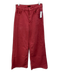 Mother Size 27 Red Cotton Blend Button & Zip Wide Leg Pockets Jeans Red / 27