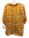 By Anthropologie Size M Yellow & White Viscose Blend Striped Printed Short Set Yellow & White / M