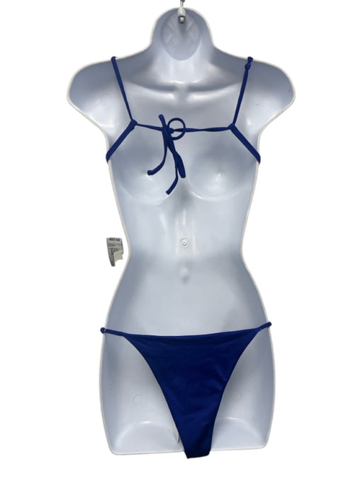 Agua Bendita Size L Blue Polyamide goldtone hardware Swimsuit Blue / L