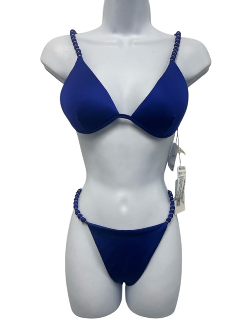 Agua Bendita Size L Blue Polyamide goldtone hardware Swimsuit Blue / L