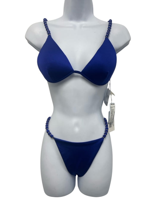 Agua Bendita Size L Blue Polyamide goldtone hardware Swimsuit Blue / L