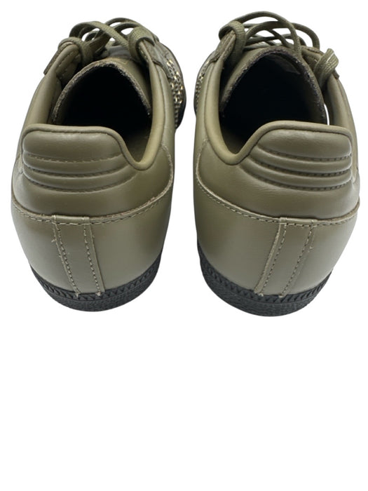 Adidas Shoe Size 7 Army Fatigue Green Leather Upper Round Toe Studded Sneakers Army Fatigue Green / 7