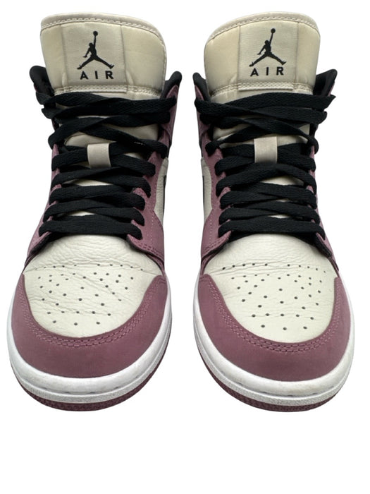 Nike Air Jordan Shoe Size 38.5 White, Black, Purple Leather Upper Sneakers White, Black, Purple / 38.5