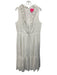 Lilly Pulitzer Size 14 White Cotton Eyelet Sleeveless Ruffle Detail Dress White / 14