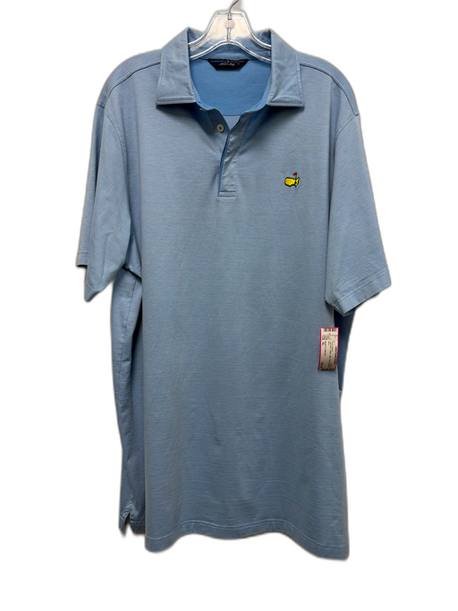 Masters Collection Size XL Light blue Cotton Solid Polo Men's Short Sleeve Light blue / XL