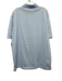 Masters Tech Size XL Light Blue & White Synthetic Striped Polo Short Sleeve Light Blue & White / XL