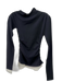 Dissh Size S Black Viscose Blend Side Ruching roll neck Long Sleeve Top Black / S