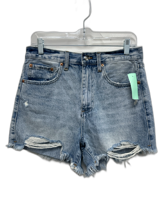 Pistola Size 28 Medium light wash Cotton Denim High Waist Cutoff Shorts Medium light wash / 28